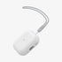 ACS05479 - Apple AirPods Pro 2 Case Silicone Fit + strap in black showing the front and side with strap